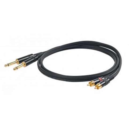 Immagine di CHLP310LU3 CAVO 2 X JACK 6.3 + 2 X RCA 3MT