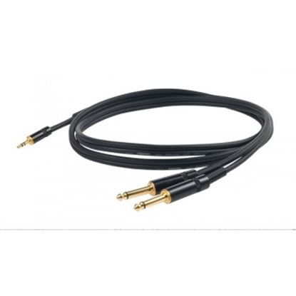 Immagine di CHLP170LU3 CAVO 2 X JACK 6.3 + JACK STEREO 3.5 3MT