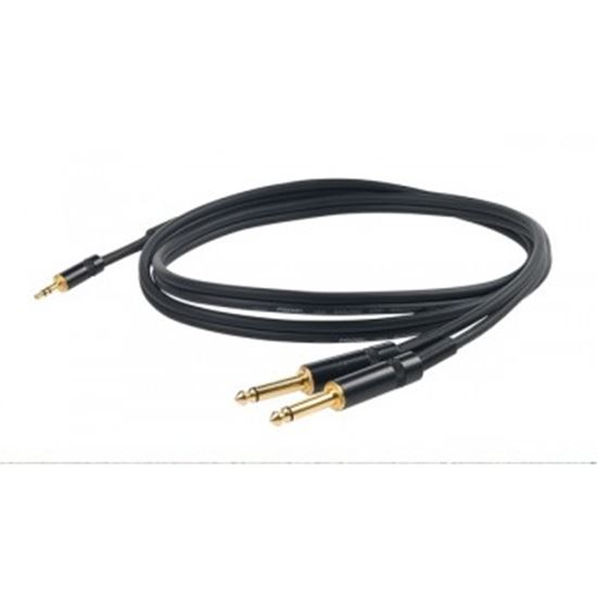 Immagine di CHLP170LU3 CAVO 2 X JACK 6.3 + JACK STEREO 3.5 3MT