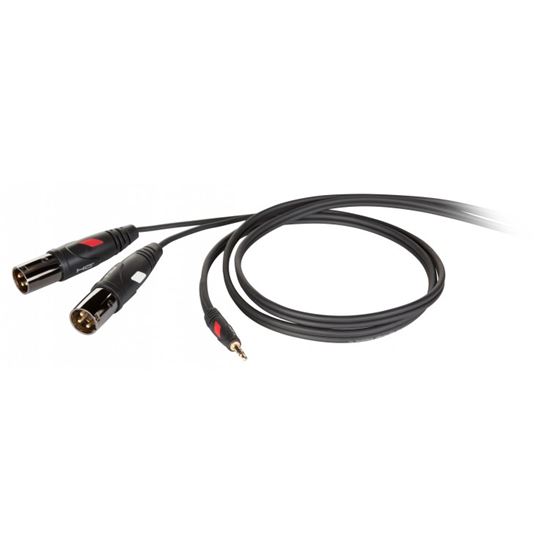 Immagine di DHG595LU3 CAVO PRO MINIJACK 3.5 / 2 X XLR M MT.3