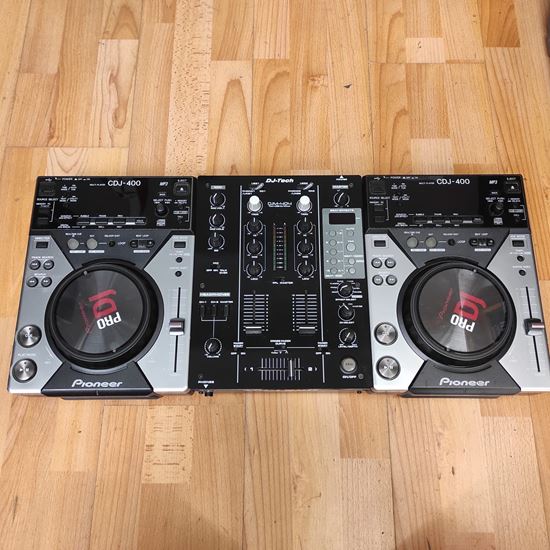 Immagine di CONSOLE CDJ-400 + MIXER DJ TECH DJM 404 (USATO)