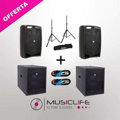 Immagine di BUNDLE DIFFUSORI V10PLUS  + SUB S10 + STAFFE + CAVI