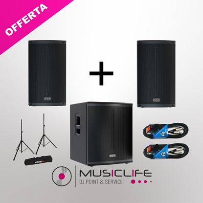 Immagine di BUNDLE DIFFUSORI X-Lite 115A + XSUB 118SA + STATIVI + CAVI